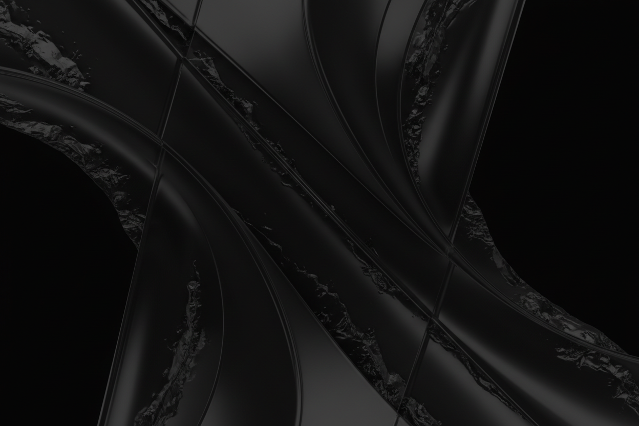 Close-up of a black tire tread pattern