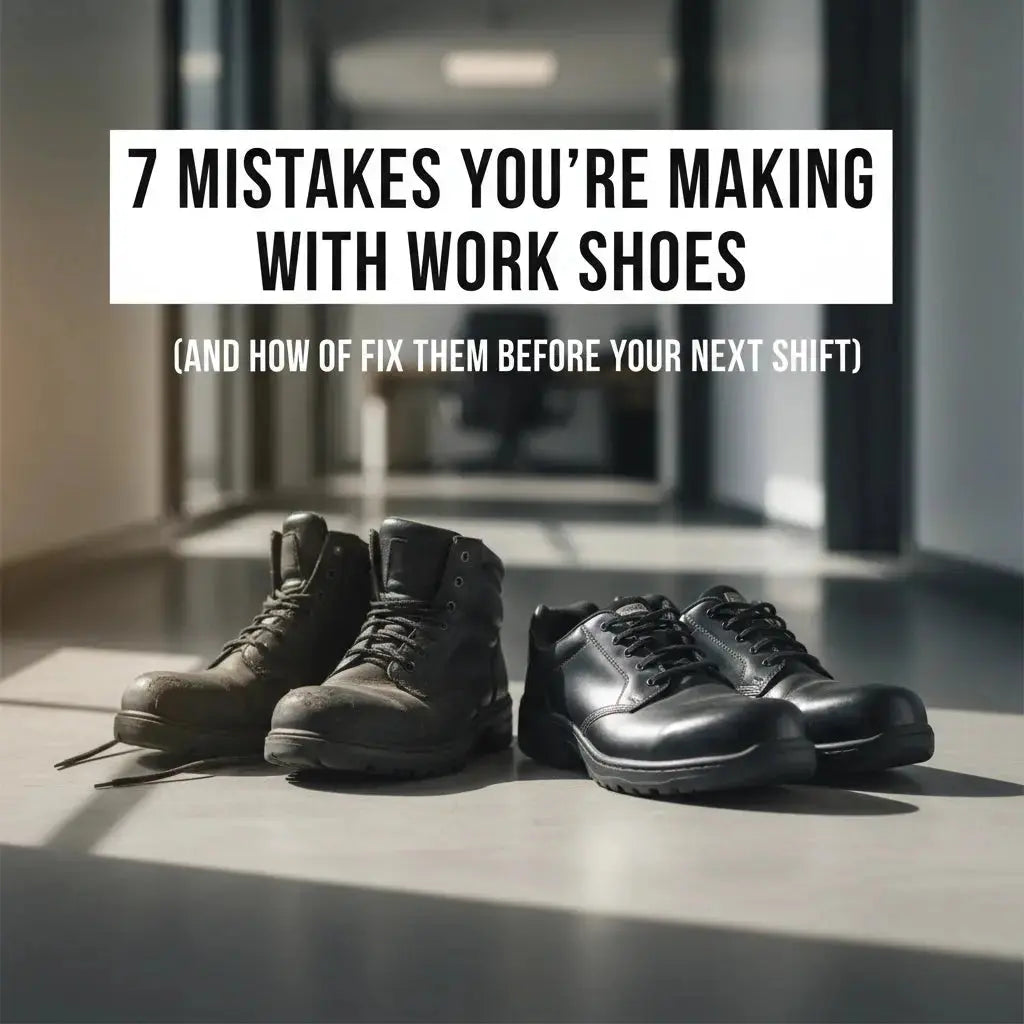 Work-shoe mistakes to review before a long shift