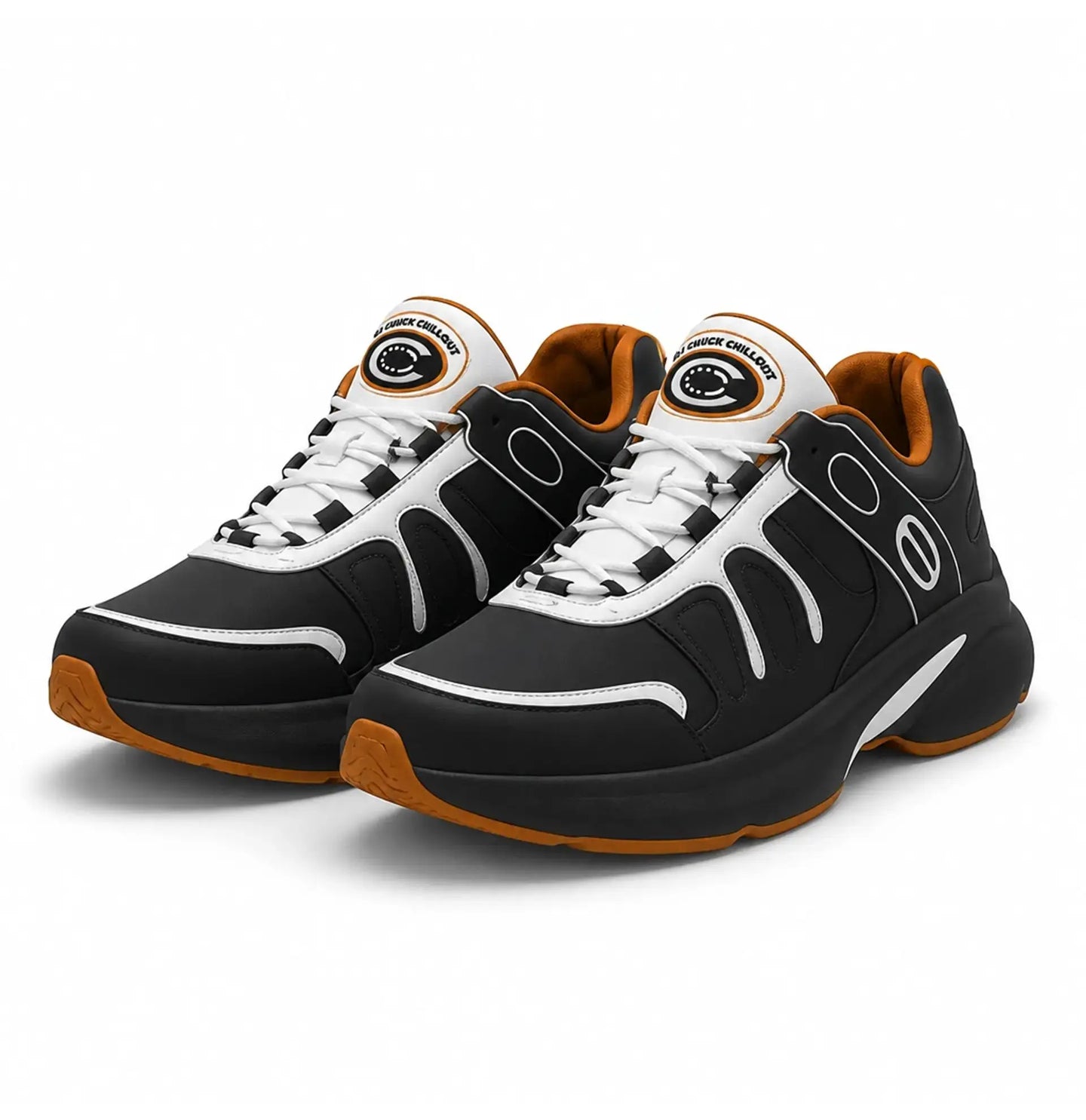 Tunez T-Lo ChillOut Edition comfort-focused sneaker with black, white and brown accents