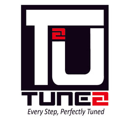 Logo of Tunez with black, red, and white colors on a white background
